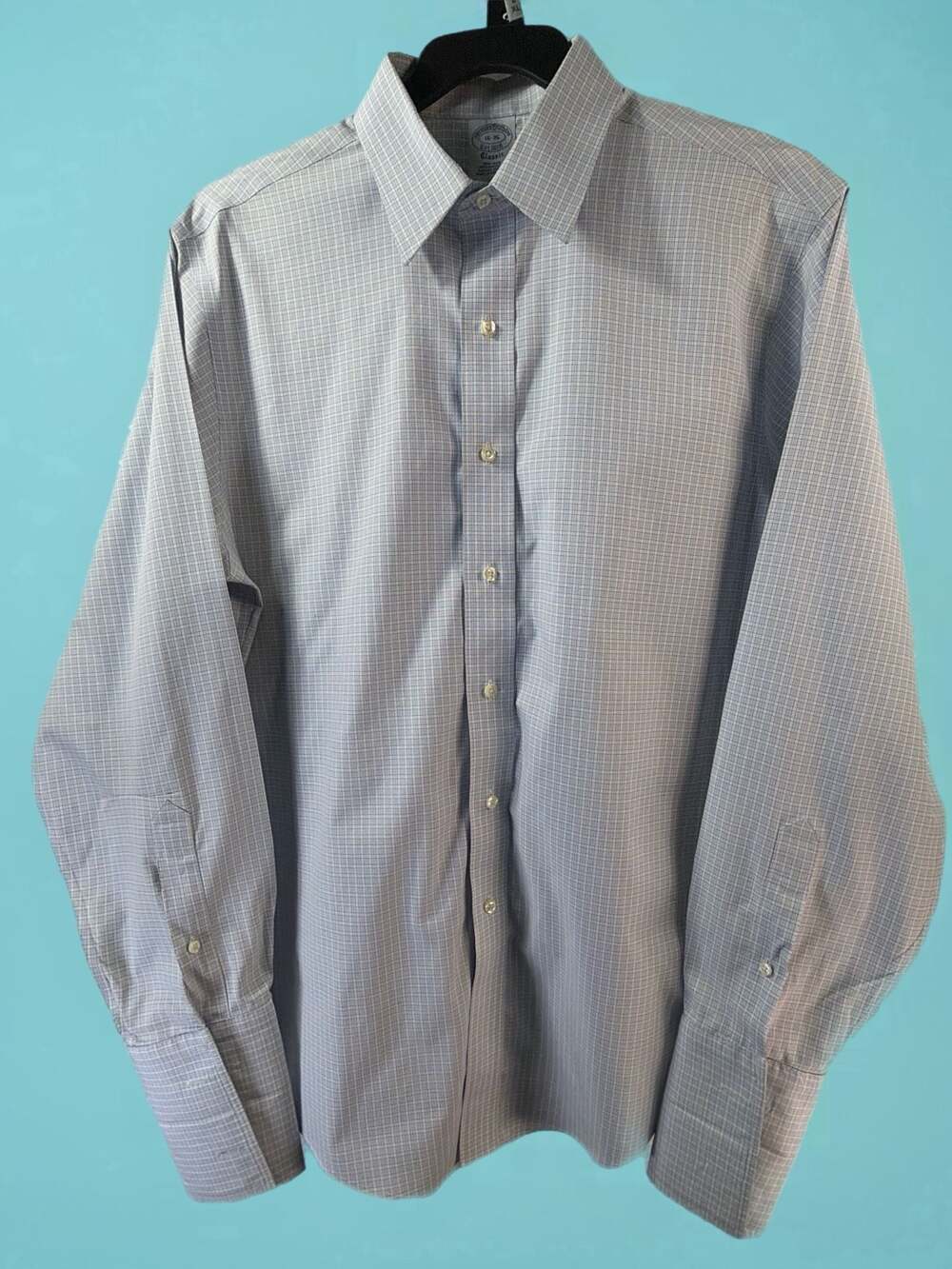 Brooks Brothers Classic Fit Non-Iron 100% American Supima Cotton  Dress Shirt